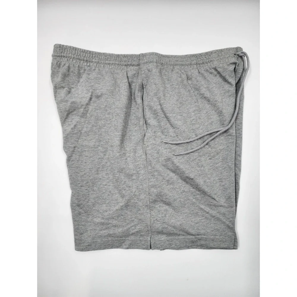 Nike Mens Sportswear Jersey Shorts Gray Cotton Elastic Waist Pockets XL